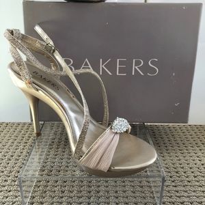 Bakers Skye Strappy Embellished Heel Wedding Prom